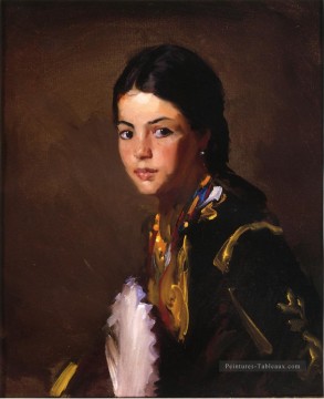  henri peintre - Portrait de Ségovie fille Ashcan école Robert Henri